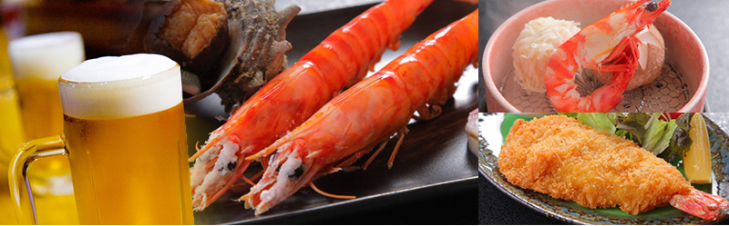 車えび食べ放題 + 飲み放題
